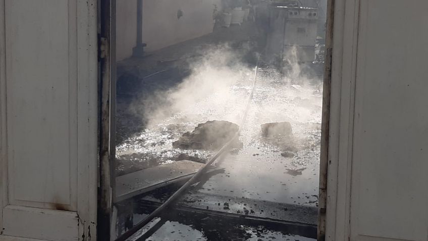 El incendio en un garaje dañó paredes de un departamento