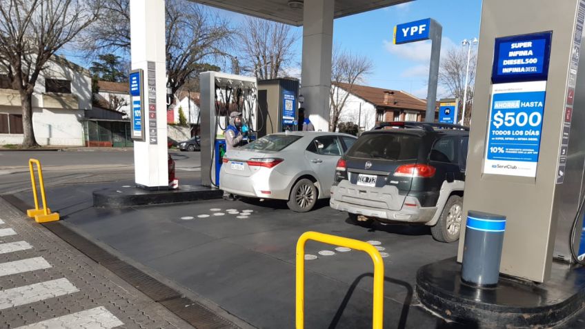 YPF aumentó 4,5% promedio el valor de los combustibles