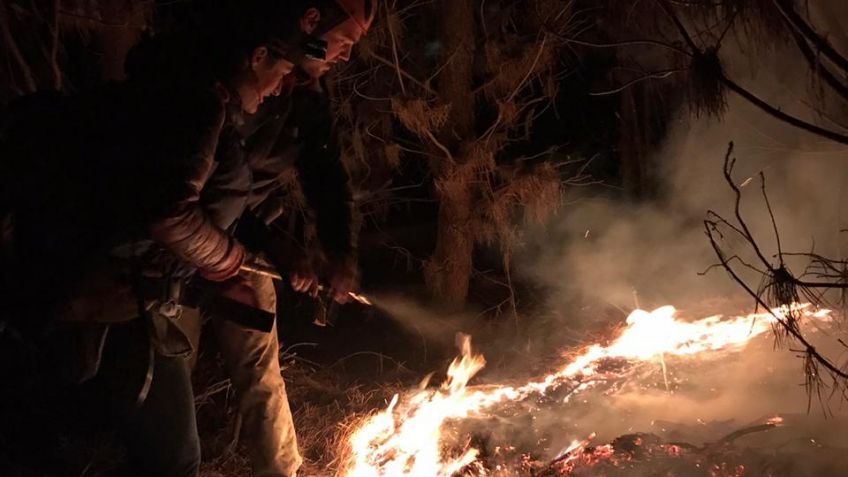 Se incendiaron pastizales en Cerro Aguirre