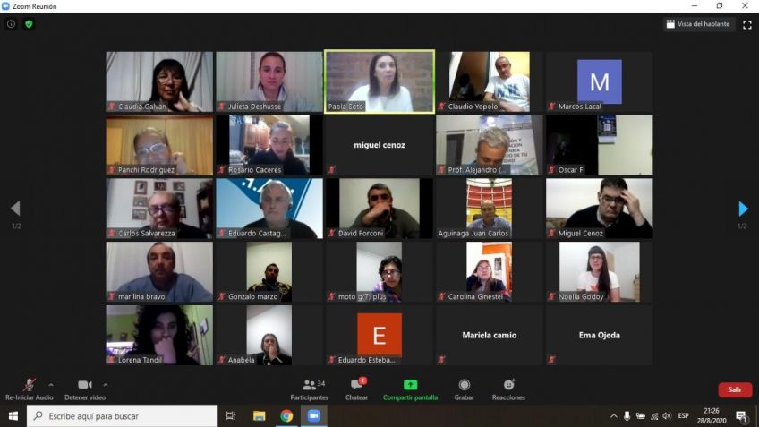 La Federación Bonaerense Pampeana tuvo un encuentro virtual con Paola Soto