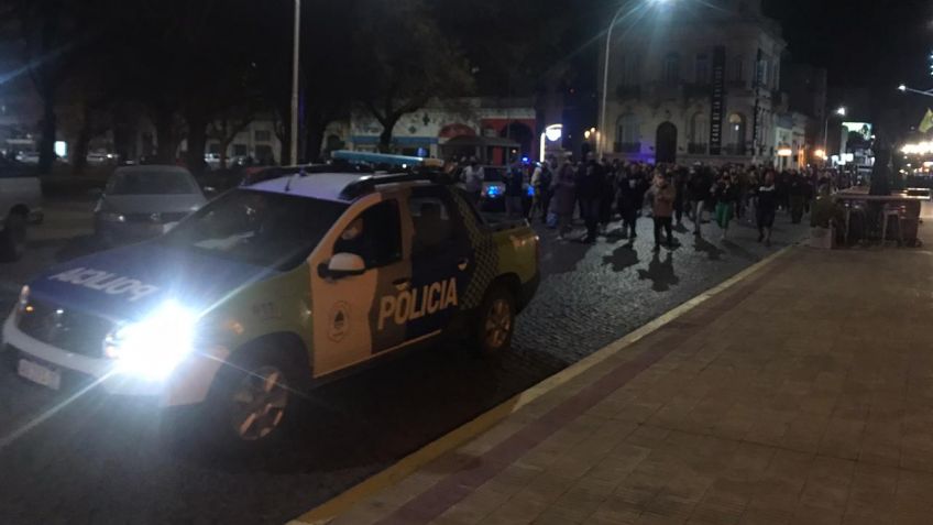 La Policía Bonaerense también se manifestó en Tandil