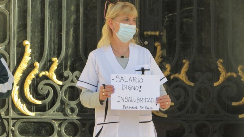 Los enfermeros dijeron "basta de precarización laboral"