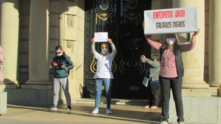 Los enfermeros dijeron "basta de precarización laboral"