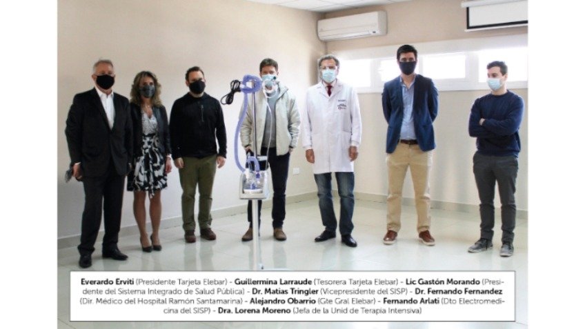 Importante donación de Tarjeta Elebar al Hospital para combatir el COVID