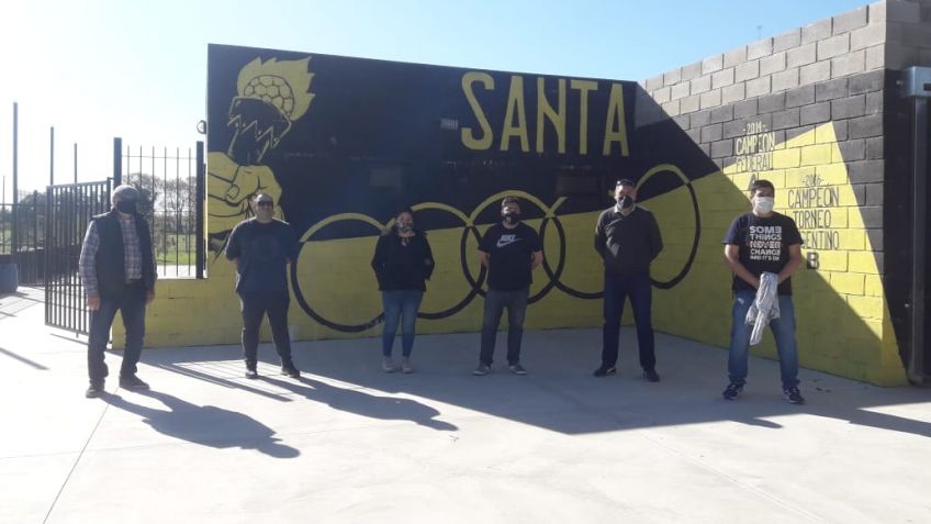 Somos Barrios de Pie y Santamarina trabajan juntos en el Predio Centenario