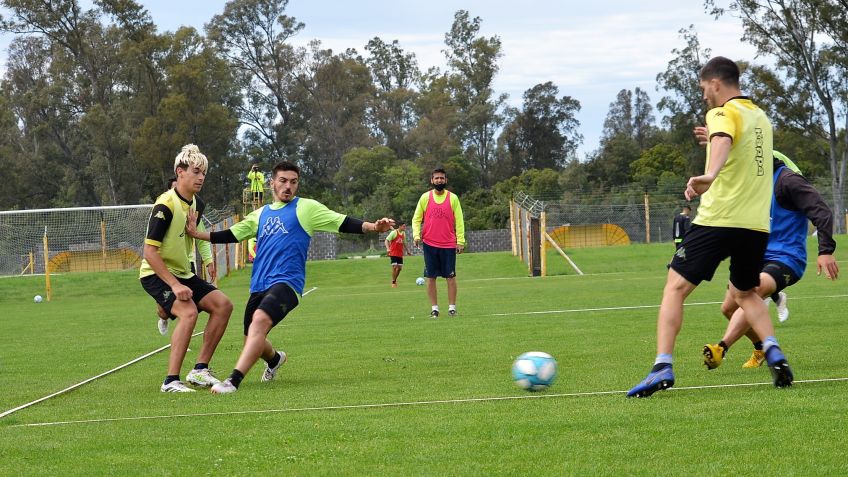 Santamarina comenzó la semana entrenando