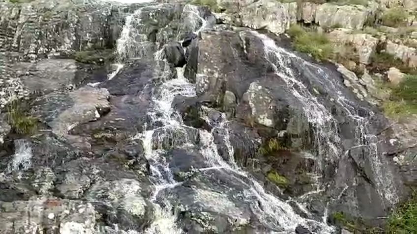 Video: La Cascada con una gran cantidad de agua luego de las lluvias