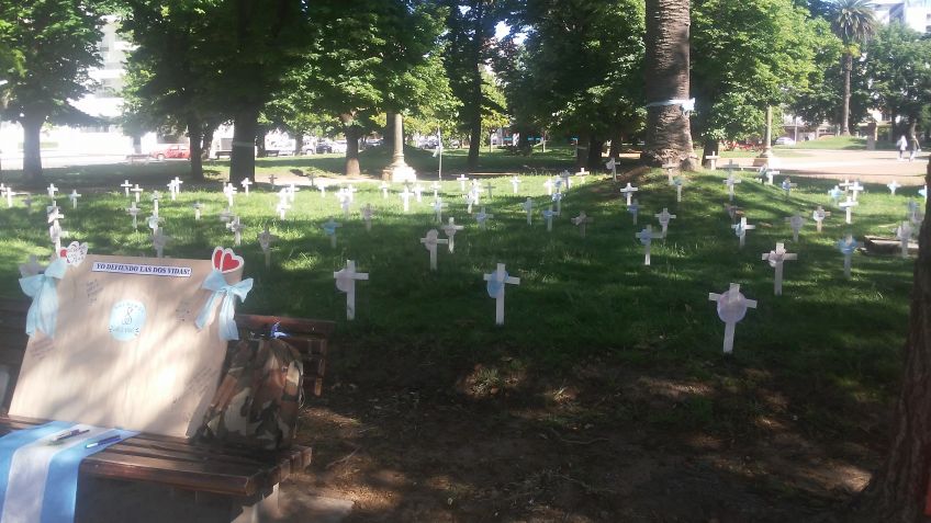 Grupo contra el aborto homenajeó "a los niños no nacidos"