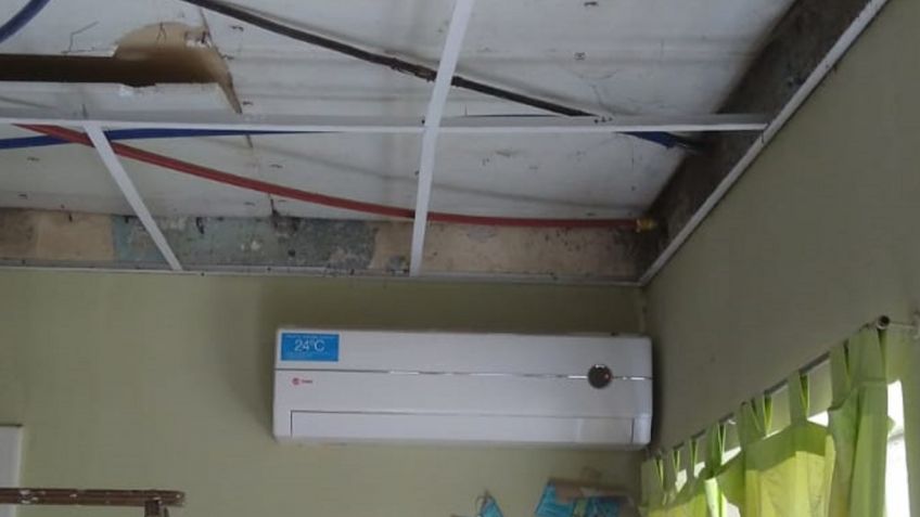 Avanzan los trabajos de remodelación del Centro de Salud de Gardey