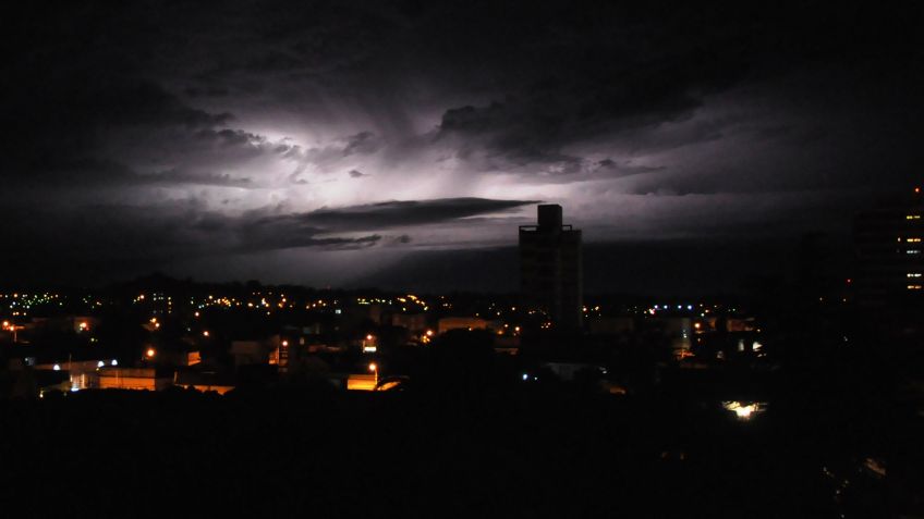 Tormentas fuertes en  la madrugada del miércoles