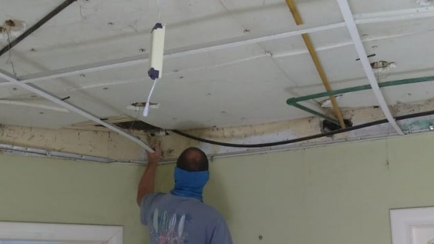 Avanza la remodelación en el Centro de Salud de Gardey