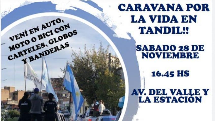 Convocan a una caravana en Tandil: "La mayoría celeste quiere ser escuchada"