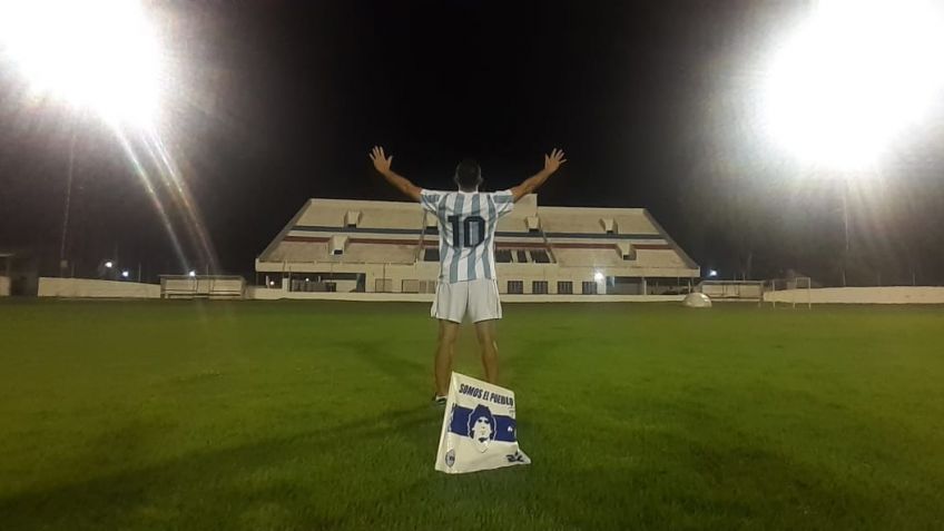 Varias canchas de Tandil prendieron sus luces por Maradona