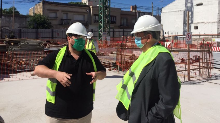 Lunghi elogió la construcción del moderno edificio de la empresa Globant