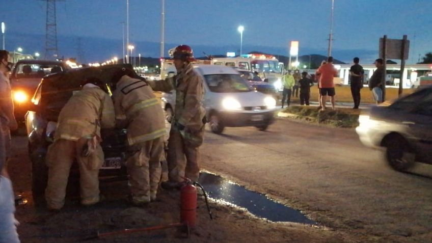 Dos mujeres heridas tras choque en la rotonda de la 226 y Actis