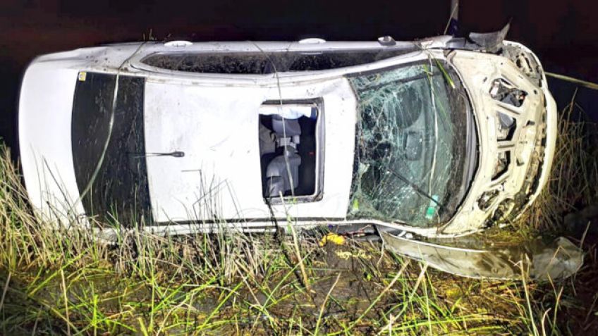 Falleció uno de los ocupantes del auto que volcó por esquivar a dos ciclistas