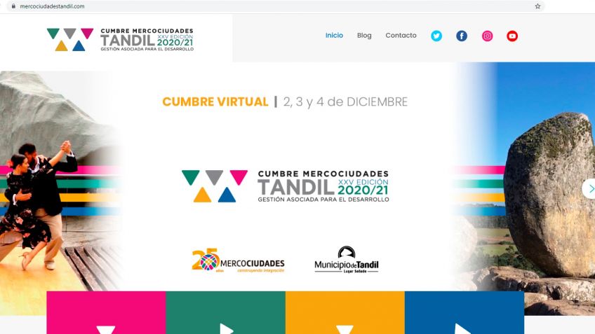 Está online la web de la 25º Cumbre de la Red de Mercociudades