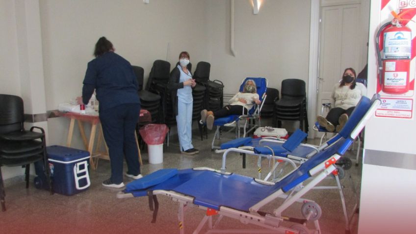 Jornada de donación de sangre en el Centro de Martilleros 