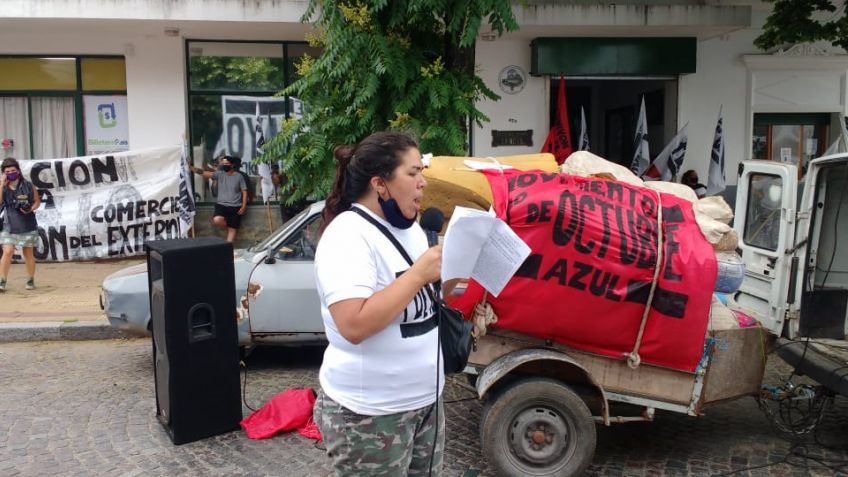 Griselda Altamirano arrancó la Caravana al Cabildo con duras críticas