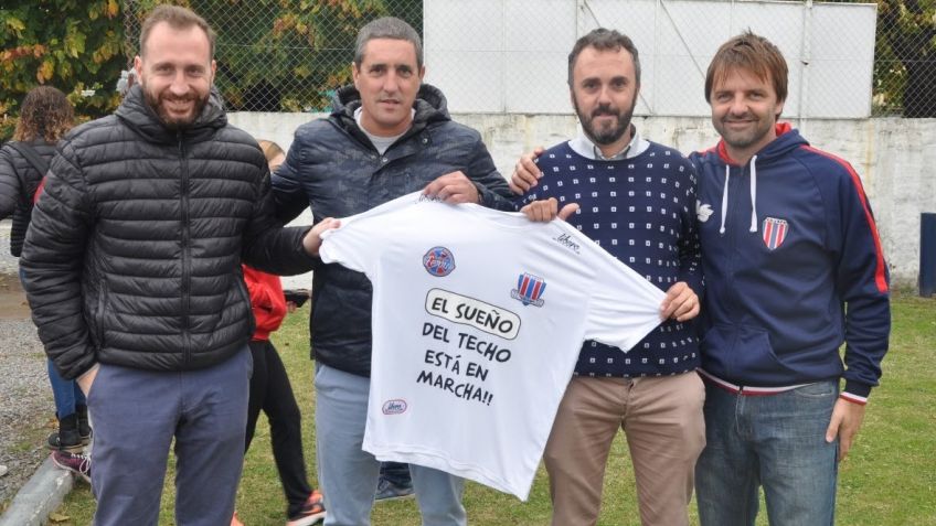 Ezequiel Lester junto a Diego Jurrita, Germán Vulcano y el actual presidente Ignacio Cuesta. Todos estarán en la futura Comisión Directiva.