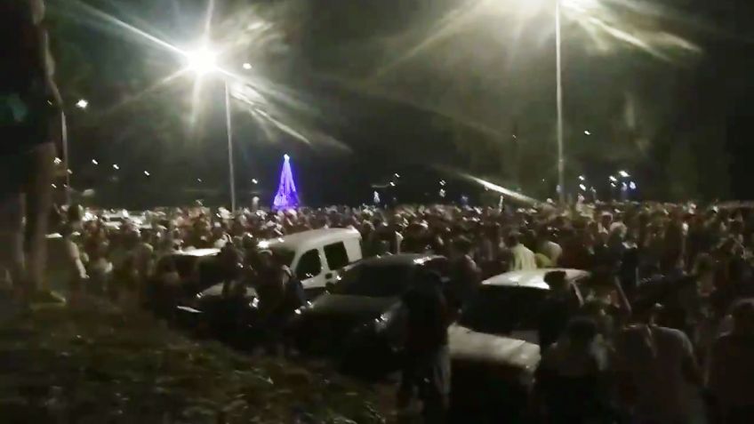 Muchísimos tandilenses coparon el Lago del Fuerte la madrugada de Navidad