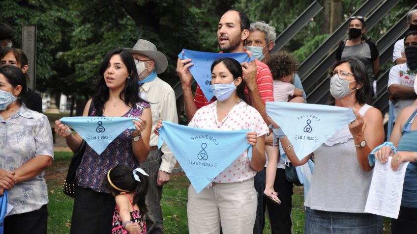 Se realizó una nueva manifestación en contra de la legalización del aborto