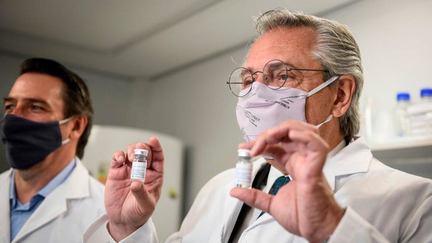 El Presidente mostró su "orgullo" por el desarrollo del suero hiperinmune anti Covid-19