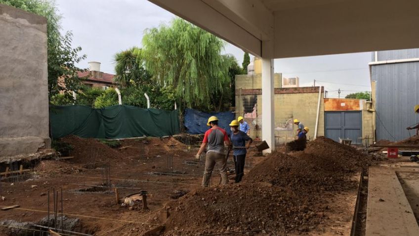 Las piletas climatizadas del CEF 42 se encuentran en su etapa final de construcción