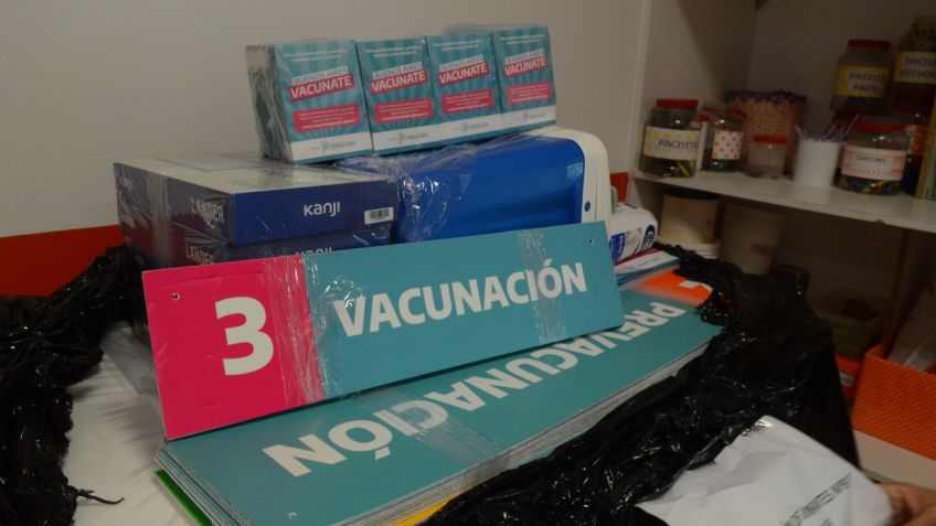 Equipan las escuelas para la vacunación masiva en territorio bonaerense