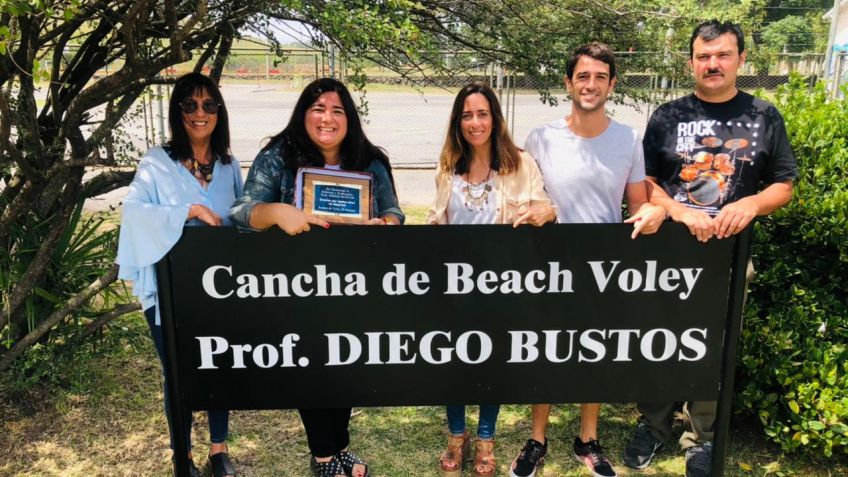 La cancha de Beach Voley del Balneario del Sol lleva el nombre de Diego Bustos