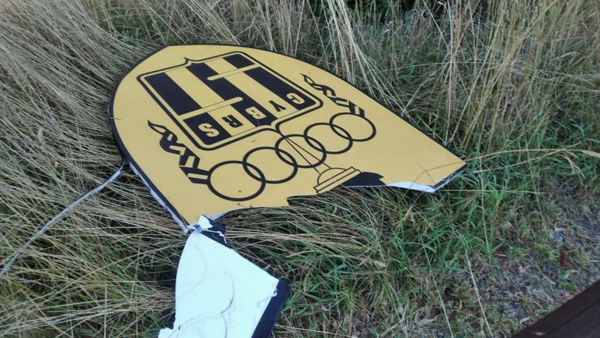 Vandalizaron al ingreso al Predio Centenario de Santamarina