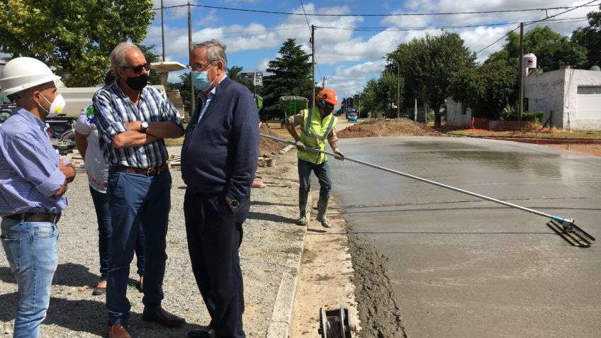 Lunghi supervisó la marcha de diferentes obras en Gardey