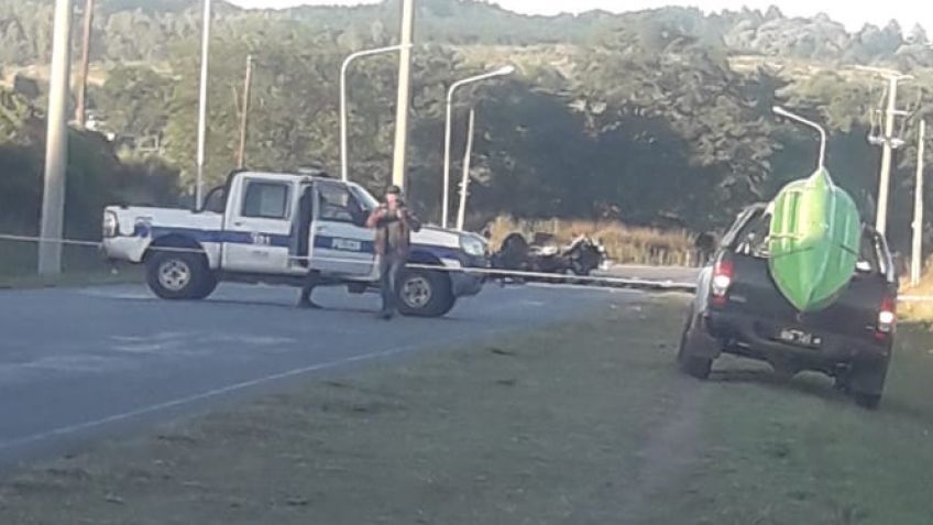 No se permite transitar por la avenida Estrada, donde se produjo el fatal accidente. 