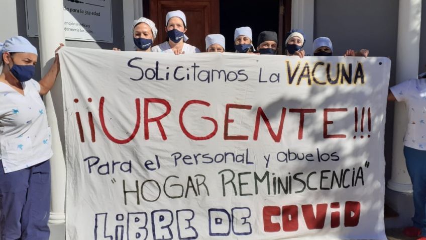 Reclaman la vacuna contra el covid-19 para abuelos y personal de un hogar de ancianos