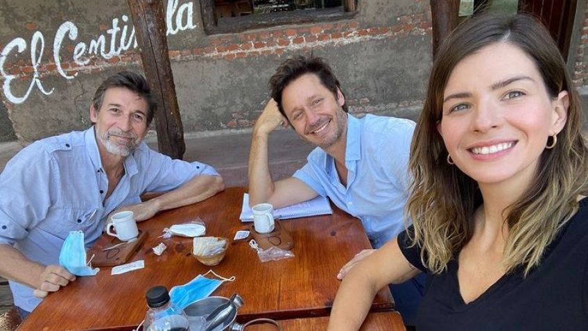 Benjamín Vicuña y China Suarez muestran el backstage de lo que están grabando en Tandil