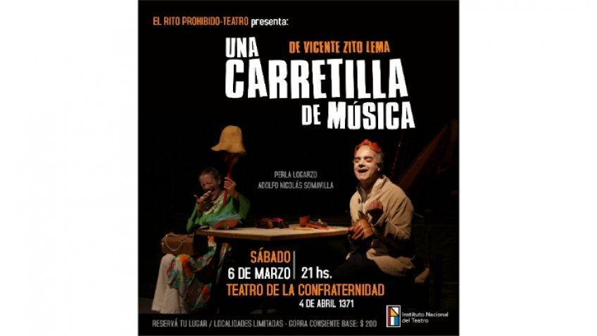 "Una carretilla de música" en el Teatro de la Confraternidad