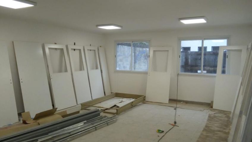 Etapa final en las obras de la Secundaria Nº2