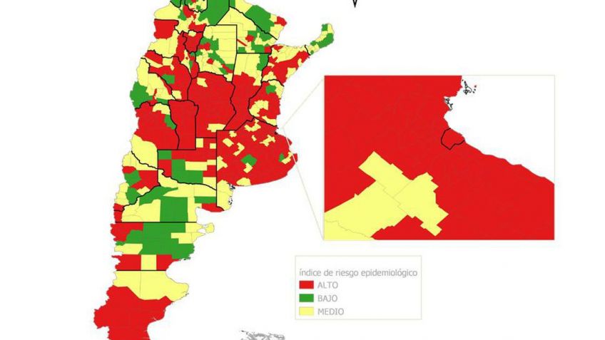 Para el semáforo de Nación, Tandil está en "rojo"