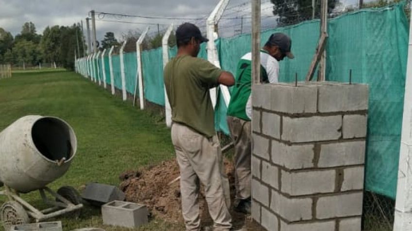 Santamarina realizó obras eléctricas y de fibra óptica en el predio "Centenario"