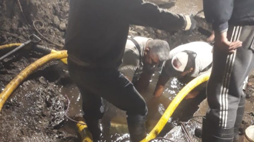 Corte de agua por rotura de cañería