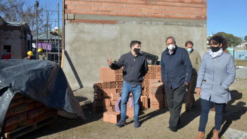 Lunghi supervisó el avance de la nueva Ludoteca y otras obras