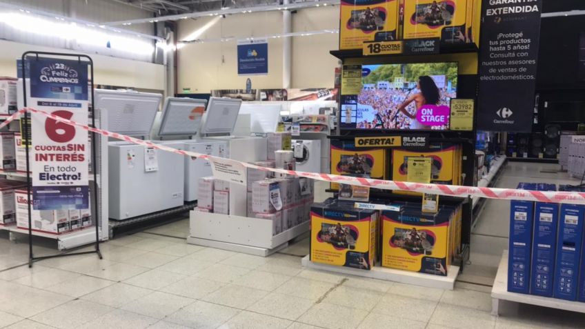 En los hipermercados se vio restringida la venta de productos no esenciales