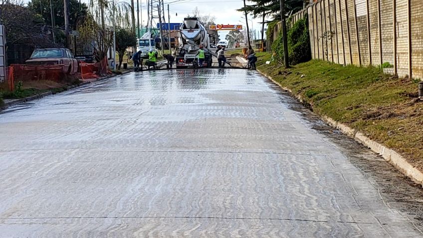 Avanzan distintas obras de pavimentación en la ciudad