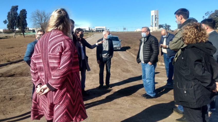 El Subsecretario de Infraestructura Escolar de la Provincia recorrió obras en Tandil