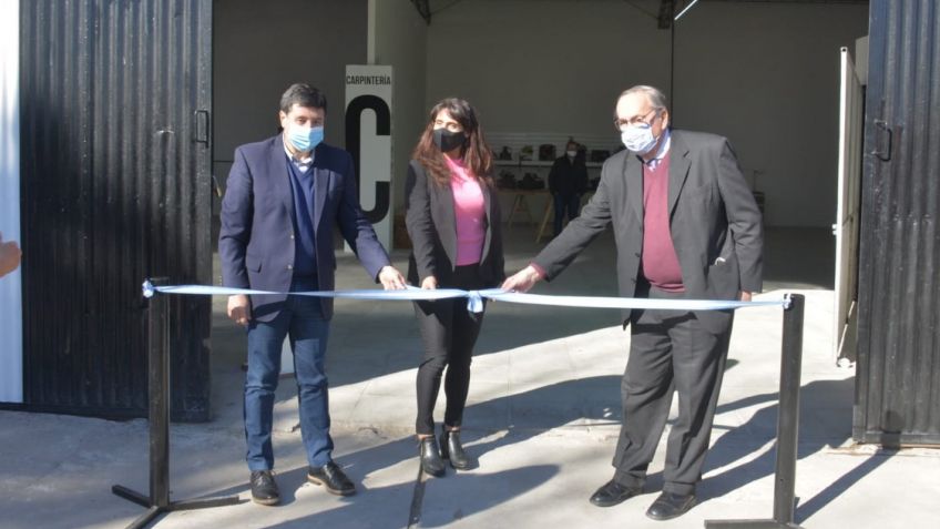 Miguel Lunghi y el ministro Daniel Arroyo inauguraron el Polo Productivo y Social