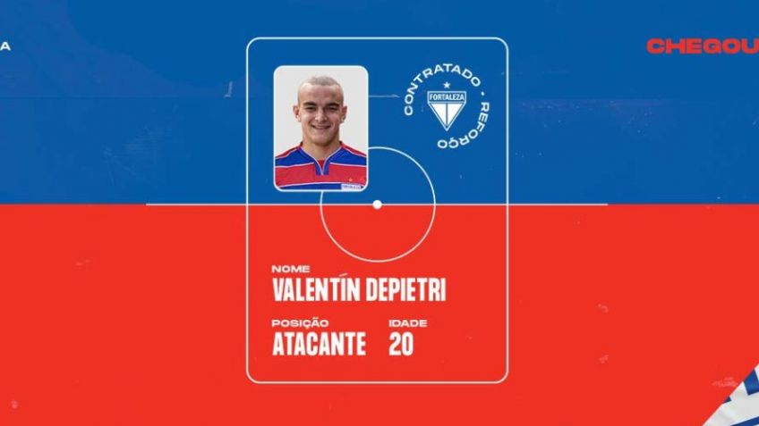 Fortaleza oficializó la contratación de Valentín Depietri