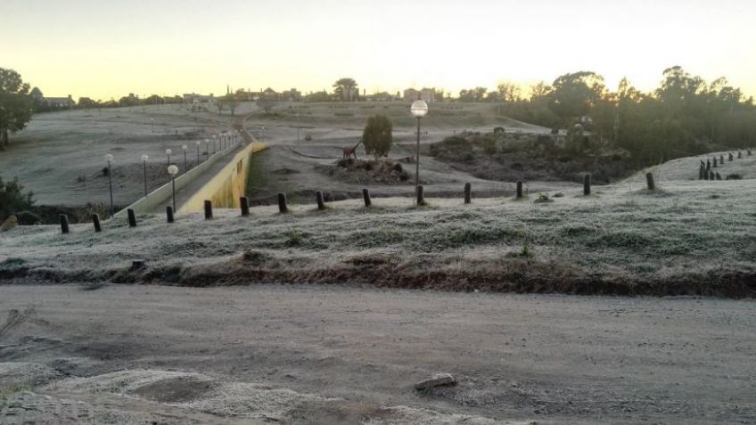 Un grado bajo cero de mínima para este lunes