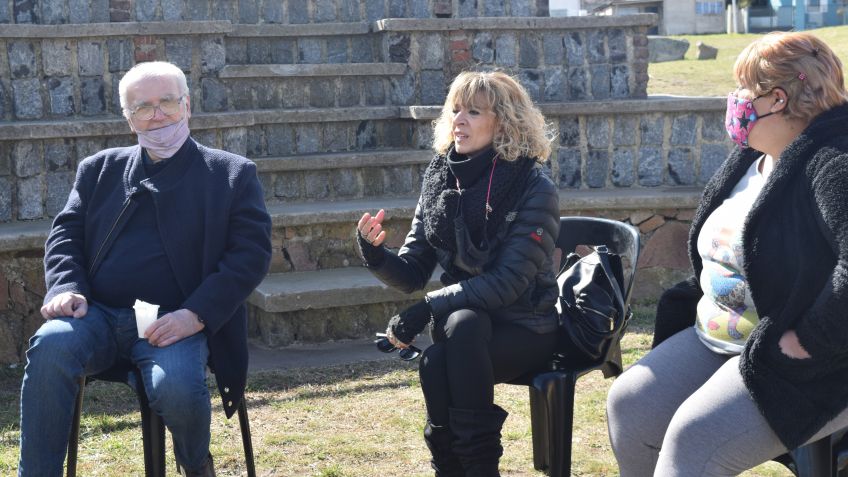 Precandidatos a concejales de Vamos con Vos estuvieron en el barrio La Movediza