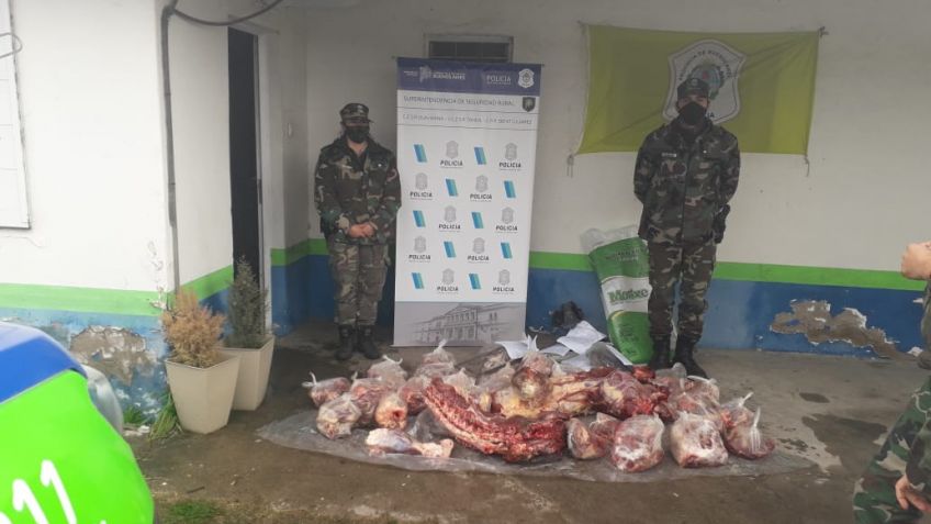 Secuestran droga, dinero, carne vacuna y diversos elementos en 9 allanamientos