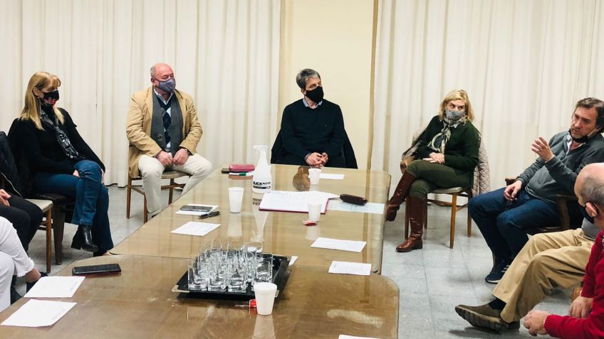 Nicolini y Florit se reunieron con la Sociedad Rural y la Asociación de Cabañas